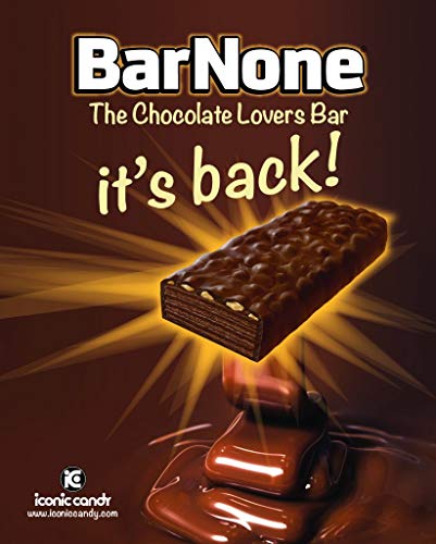 BarNone Chocolate Bar | Chocolate Wafer – Pure Milk Chocolate - Peanuts | A Chocolate Lover’s Candy Bar | BarNone Chocolate Bar Brought To You By Iconic Candy | 24 Count|B07VTQ4YDD