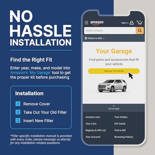 Spearhead Odor Defense Breathe Easy AC & Heater Cabin Filter, Fits Like OEM, Up to 25% Longer Lasting w/Activated Carbon (BE-285)|B07663VCT3