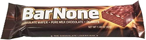 BarNone Chocolate Bar | Chocolate Wafer – Pure Milk Chocolate - Peanuts | A Chocolate Lover’s Candy Bar | BarNone Chocolate Bar Brought To You By Iconic Candy | 24 Count|B07VTQ4YDD