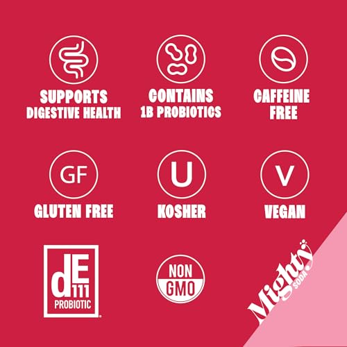 LAST UNITS OF MIGHTY SODA Strawberry Vanilla, Prebiotics, Probiotics & Postbiotics, Functional Soft Drink with More Gut Health Benefits, Non-GMO, Vegan, Gluten-Free, and Kosher, Low Sugar (12 Fl Oz, 4 pack )|B0DSLVQQRB