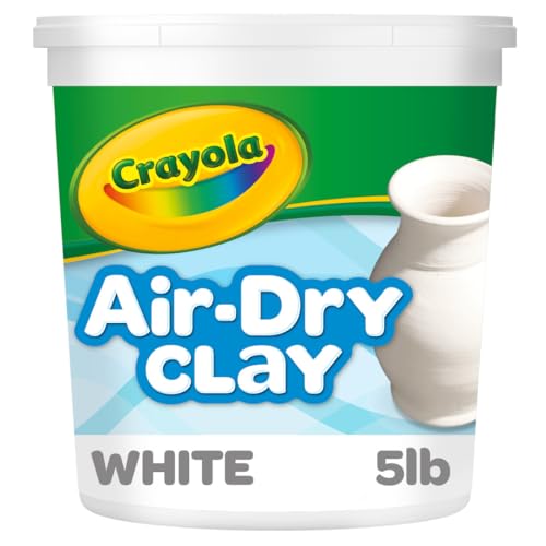 Crayola Air Dry Clay (5lbs), Natural White Modeling Clay for Kids, Sculpting Material, Bulk Craft Supplies, Teacher Classroom Must Haves for School|B089T7PX27