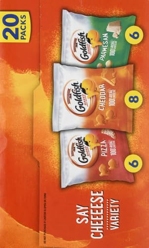 Goldfish Bold Mix Variety Pack Snack Crackers, 1 oz Snack Packs, 30 Ct Box
