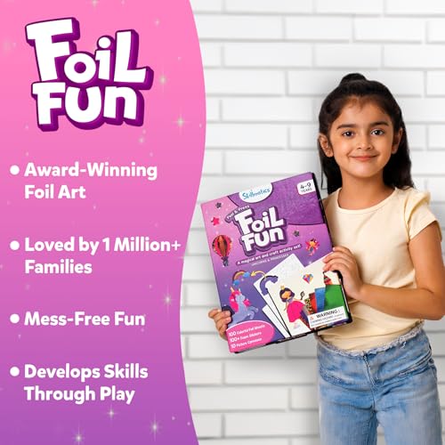 Skillmatics Foil Fun - Unicorns & Princesses, No Mess Art for Kids, Craft Kits & Supplies, DIY Creative Activity, Travel Toys, Gifts for Ages 4, 5, 6, 7, 8, 9|B0BV2YFF5K