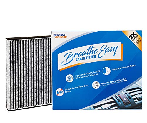 Spearhead Odor Defense Breathe Easy AC & Heater Cabin Filter, Fits Like OEM, Up to 25% Longer Lasting w/Activated Carbon (BE-285)|B07663VCT3