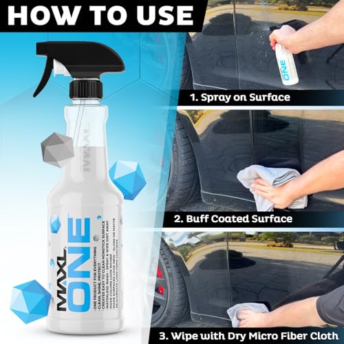 MAXLONE™ 20oz Car Spray with Triphene®, Quick Spray & Wipe All Purpose Waterless Detailer, Better Than Any Car Detailing Kit - Clean, Shine, Protect Paint, Glass, Wheels, and Trim Without Pre-Washing|B0F1GCGMJB