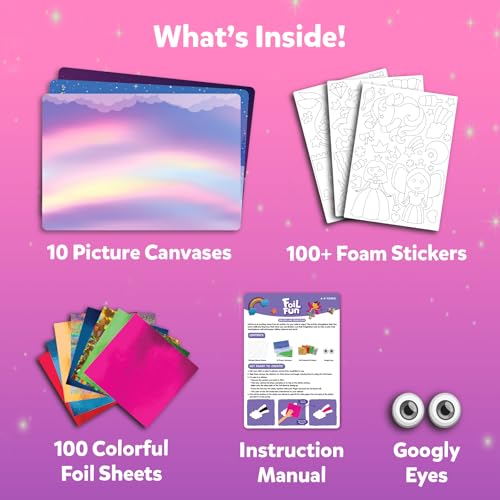 Skillmatics Foil Fun - Unicorns & Princesses, No Mess Art for Kids, Craft Kits & Supplies, DIY Creative Activity, Travel Toys, Gifts for Ages 4, 5, 6, 7, 8, 9|B0BV2YFF5K