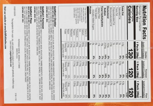 Goldfish Bold Mix Variety Pack Snack Crackers, 1 oz Snack Packs, 30 Ct Box