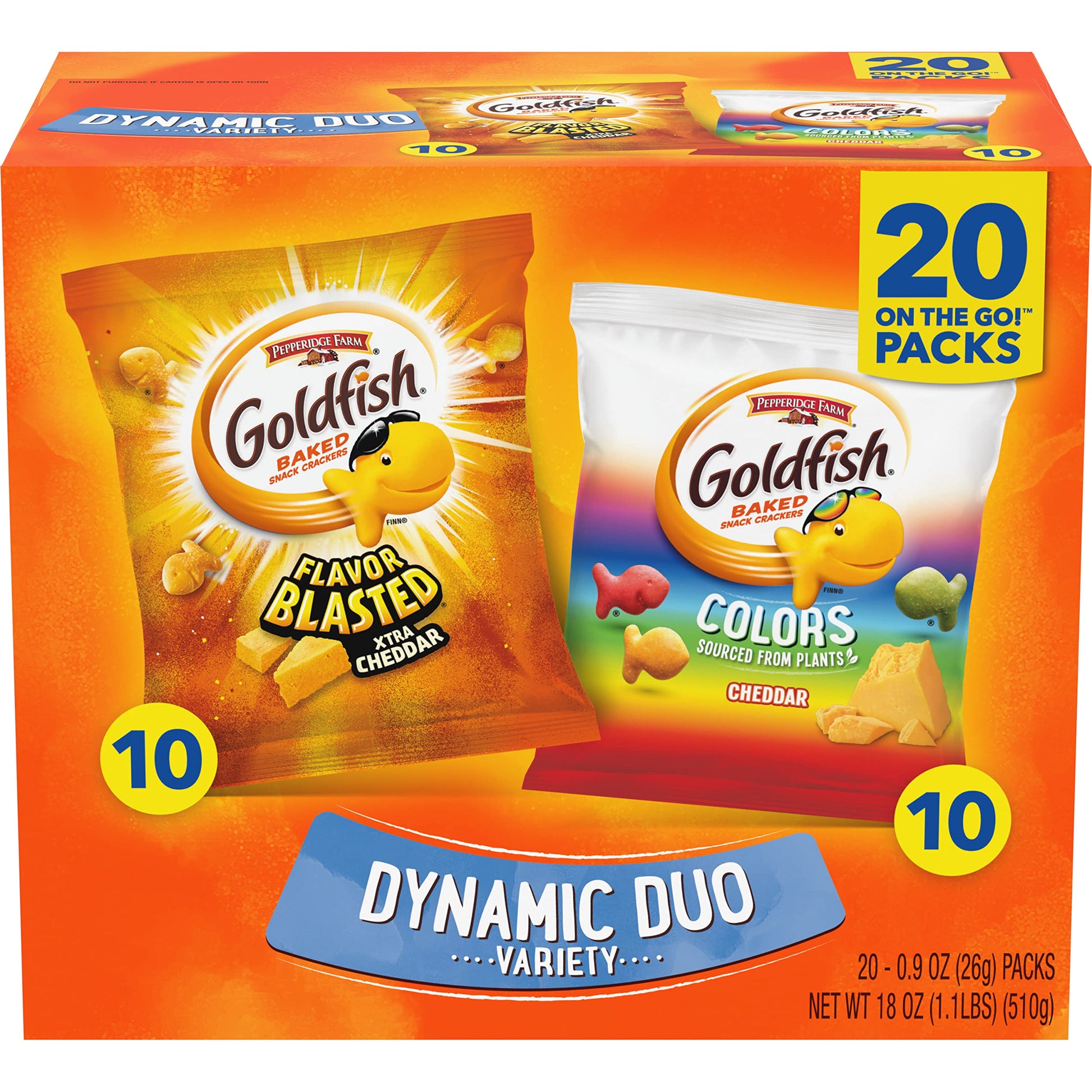 Colors Cheddar and Flavor Blasted Xtra Cheddar0.9 Ounce (Pack of 20)